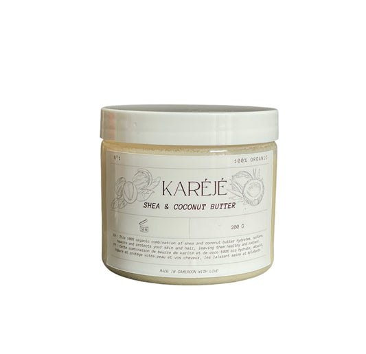 Organic shea butter and coconut oil